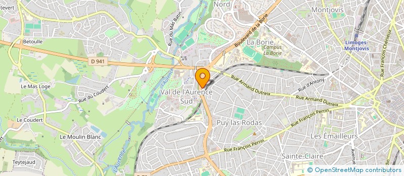 localisation de l'entreprise 927 829 945  à LIMOGES
