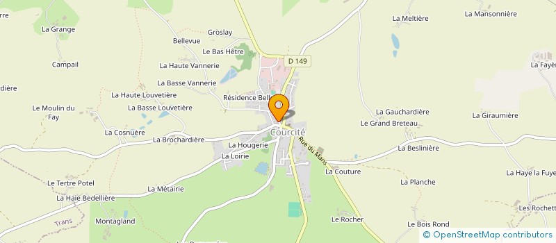 localisation de l'entreprise 927 875 914   COSSE-LE-VIVIEN