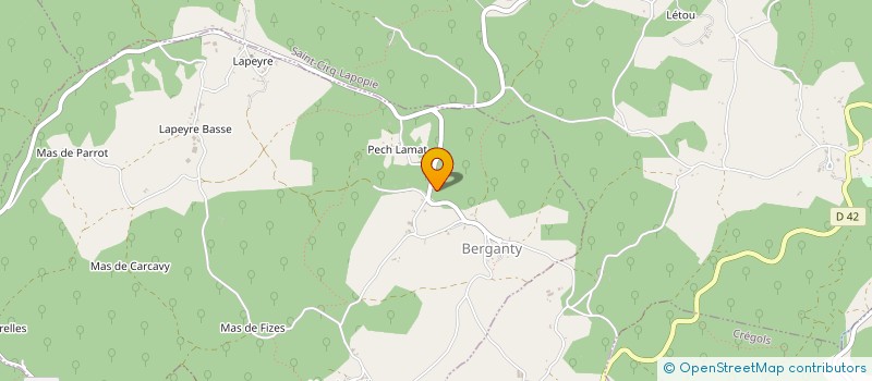 localisation de l'entreprise 927 924 209   BERGANTY