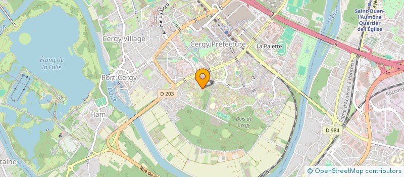 localisation de l'entreprise 927 975 912   CERGY