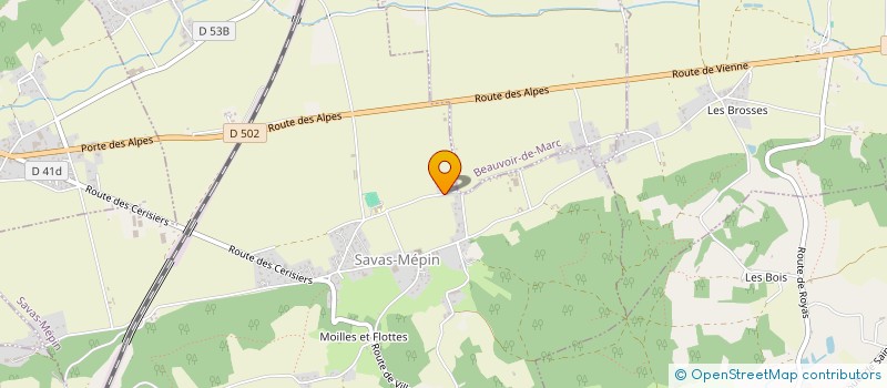 localisation de l'entreprise 928 022 664   SAVAS-MEPIN