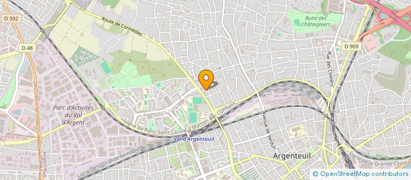 localisation de l'entreprise 928 030 337   ARGENTEUIL