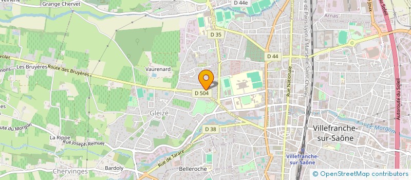 localisation de l'entreprise 928 075 910   VILLEFRANCHE-SUR-SAONE