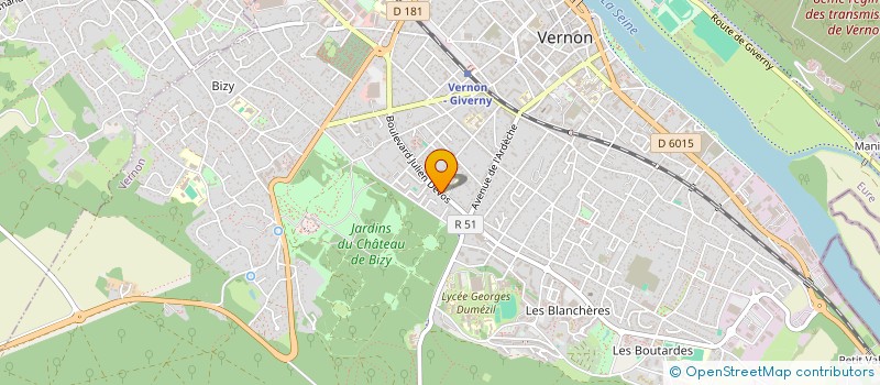 localisation de l'entreprise 928 109 529   VERNON