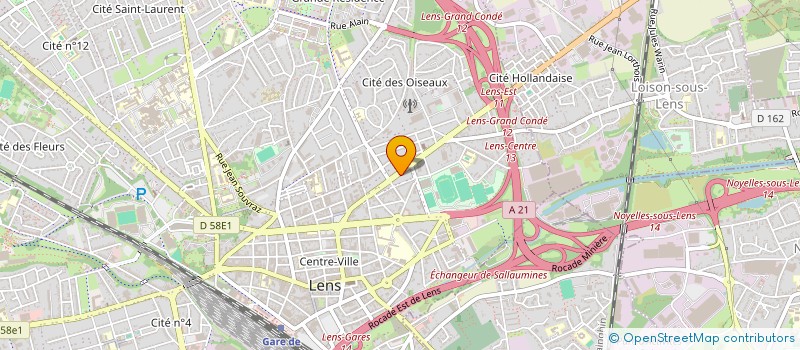 localisation de l'entreprise 928 253 095   LENS