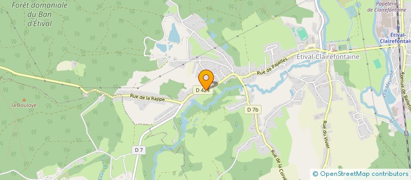 localisation de l'entreprise 928 259 225   ETIVAL-CLAIREFONTAINE