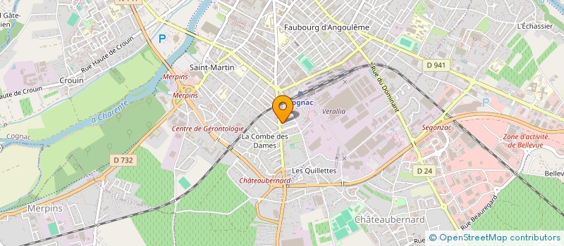 localisation de l'entreprise 928 321 637   CHATEAUBERNARD