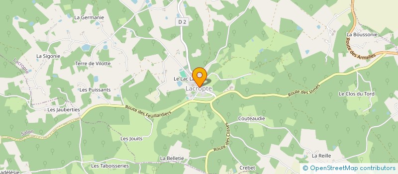 localisation de l'entreprise 928 325 679   LACROPTE