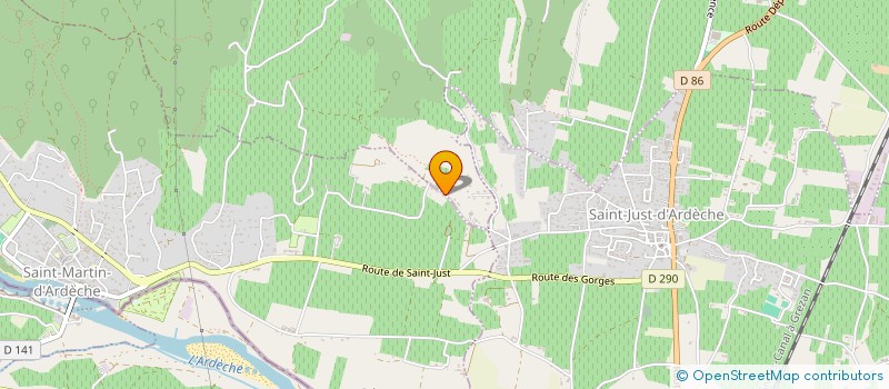 localisation de l'entreprise 928 340 868   SAINT-MARCEL-D'ARDECHE