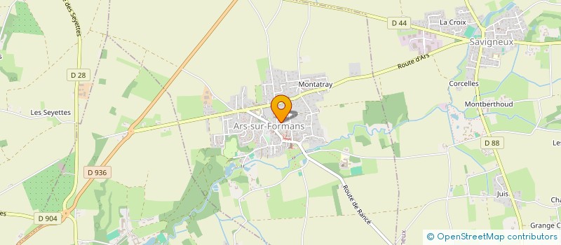 localisation de l'entreprise 928 361 435 à ARS-SUR-FORMANS