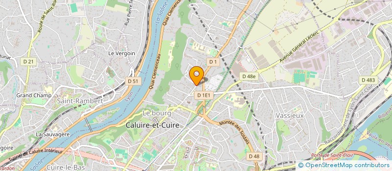 localisation de l'entreprise 928 444 652 à CALUIRE-ET-CUIRE
