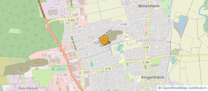 localisation de l'entreprise 928 646 991   WITTENHEIM