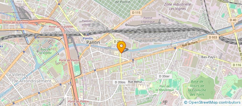 localisation de l'entreprise 928 769 389   PANTIN