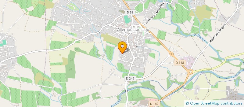 localisation de l'entreprise 928 783 109   VILLEMOUSTAUSSOU