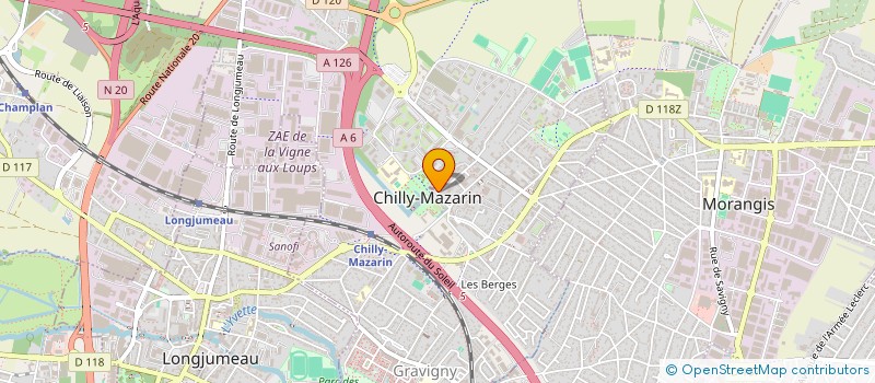 localisation de l'entreprise 928 800 150 à CHILLY-MAZARIN
