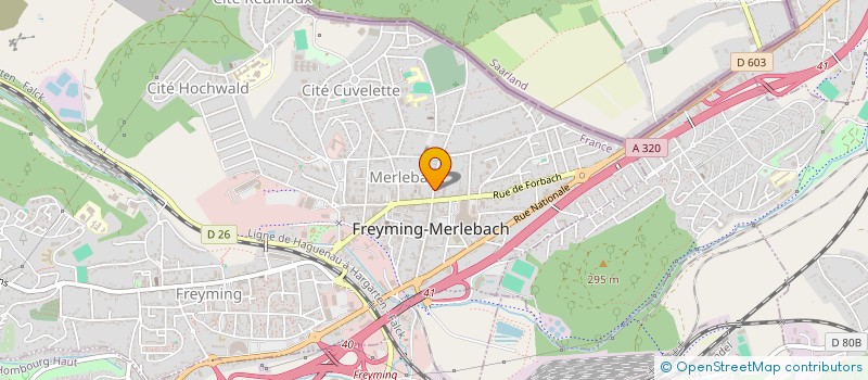 localisation de l'entreprise 928 834 571   FREYMING-MERLEBACH