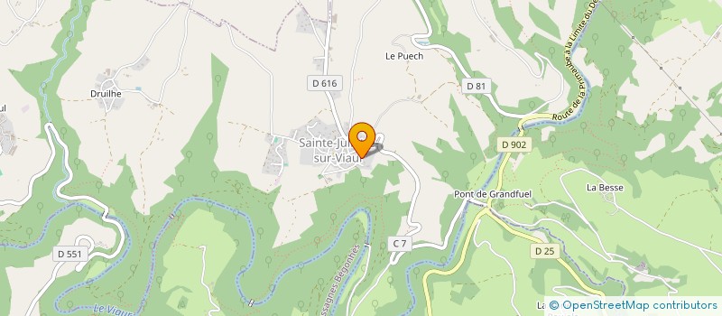 localisation de l'entreprise 928 837 988   SAINTE-JULIETTE-SUR-VIAUR