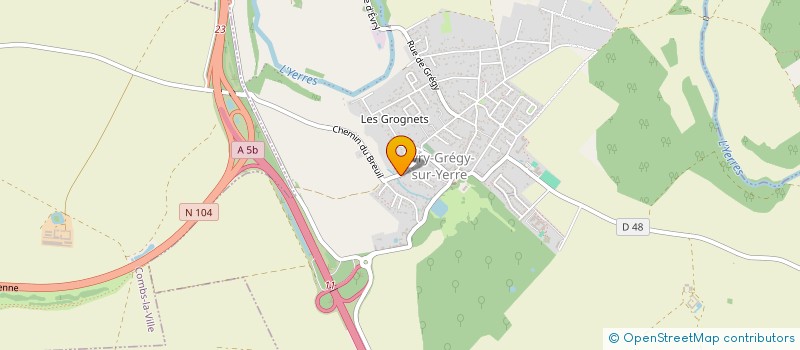 localisation de l'entreprise 928 886 928   EVRY-GREGY-SUR-YERRE