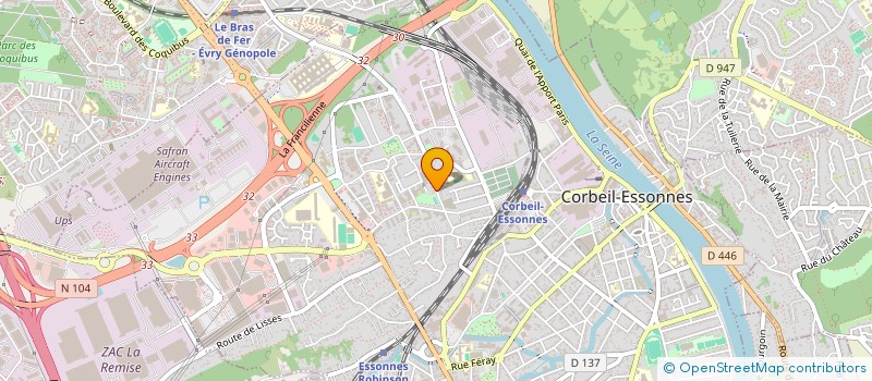 localisation de l'entreprise 928 922 855   CORBEIL-ESSONNES