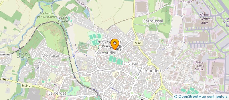 localisation de l'entreprise 928 925 122 à COLOMIERS