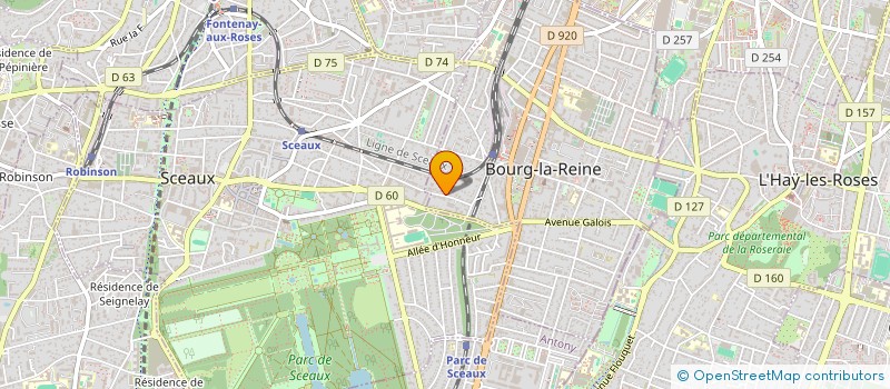 localisation de l'entreprise 928 964 386  à BOURG-LA-REINE