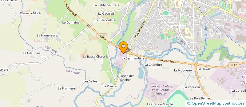 localisation de l'entreprise 929 155 430 à FOUGERES