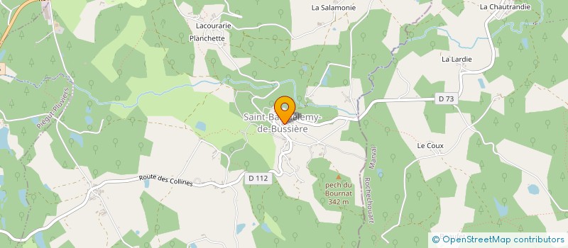 localisation de l'entreprise 929 168 581   SAINT-BARTHELEMY-DE-BUSSIERE