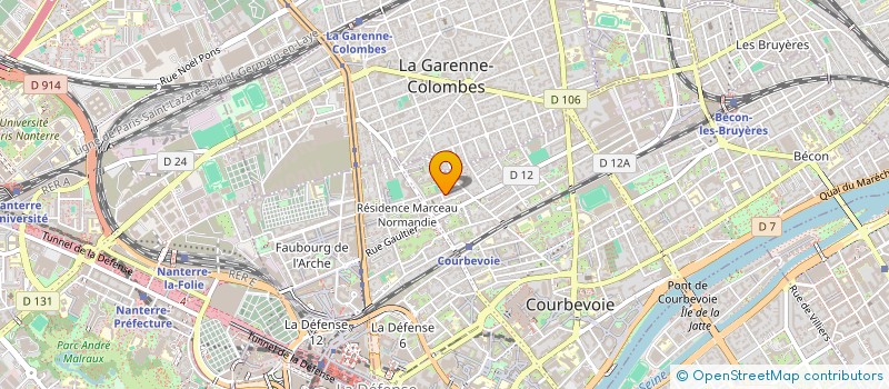localisation de l'entreprise 929 172 393 à COURBEVOIE