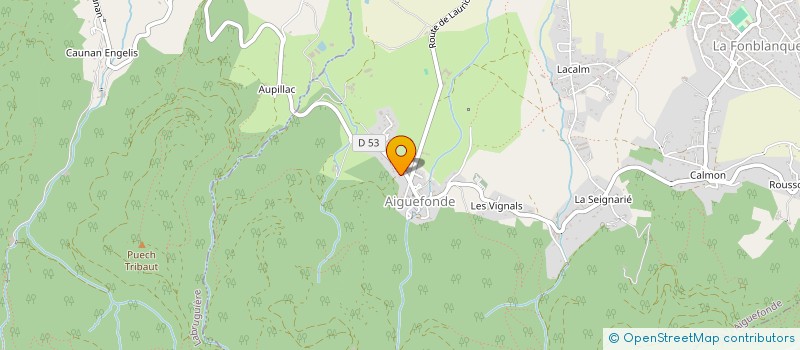 localisation de l'entreprise 929 179 570   AIGUEFONDE