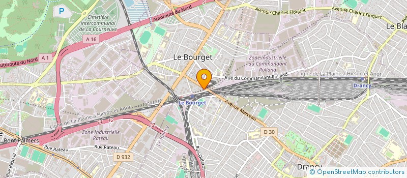localisation de l'entreprise 929 191 922   LE BOURGET