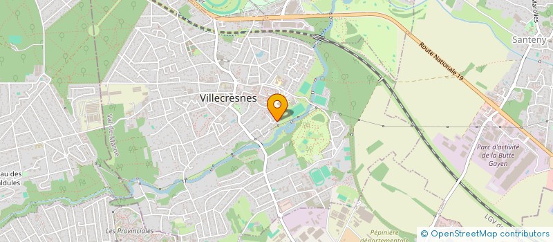localisation de l'entreprise 929 312 445  à VILLECRESNES