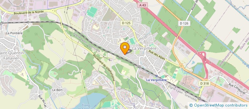 localisation de l'entreprise 929 365 633   LA VERPILLIERE