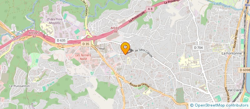 localisation de l'entreprise 929 413 466 à ANTIBES