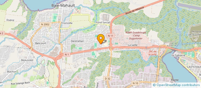 localisation de l'entreprise 929 415 818 à BAIE MAHAULT