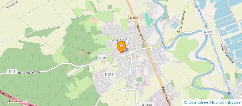 localisation de l'entreprise 929 533 438 à APPOIGNY