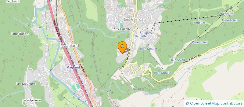 localisation de l'entreprise 929 587 855   ARACHES-LA-FRASSE