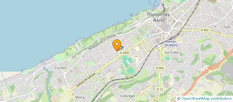 localisation de l'entreprise 929 597 292  à THONON-LES-BAINS