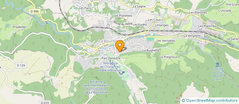 localisation de l'entreprise 929 664 589   LA BOURBOULE