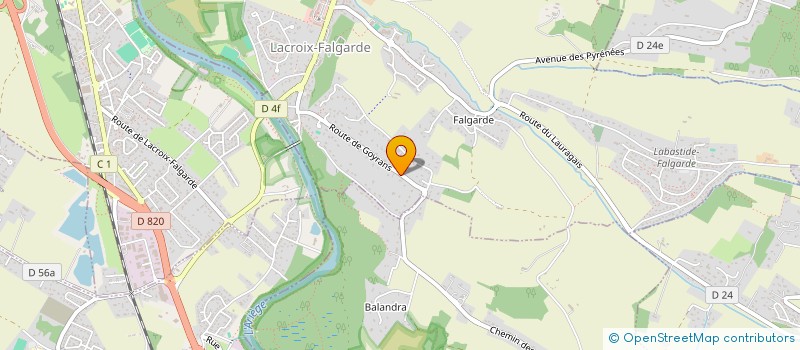 localisation de l'entreprise 929 898 799   LACROIX-FALGARDE