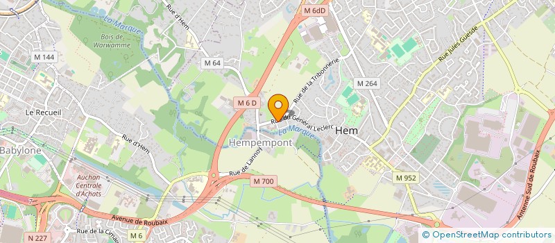 localisation de l'entreprise 929 943 512   HEM