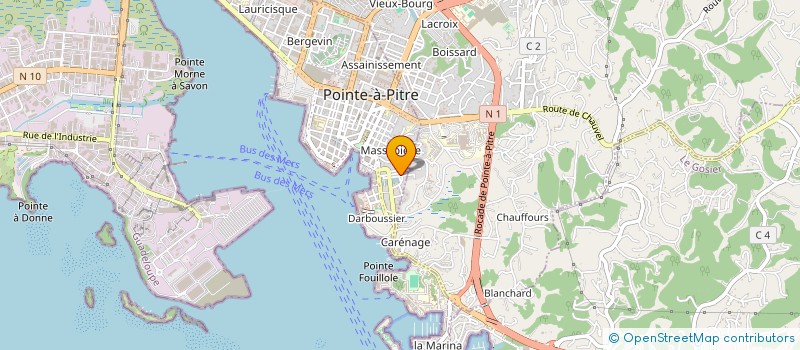 localisation de l'entreprise 929 962 553 à POINTE-A-PITRE