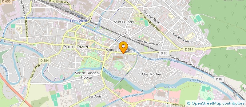 localisation de l'entreprise 929 967 768 à SAINT-DIZIER