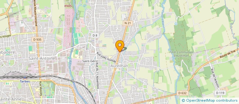 localisation de l'entreprise 93  AUREILHAN