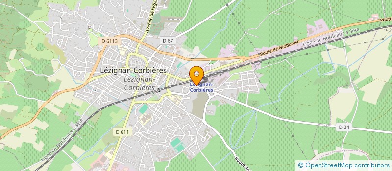 localisation de l'entreprise 930 040 472   LEZIGNAN-CORBIERES