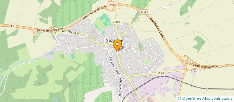 localisation de l'entreprise 930 176 557   SEZANNE