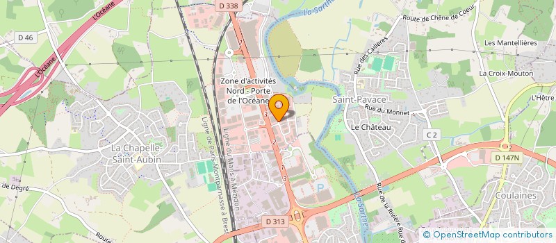 localisation de l'entreprise 930 212 329   LA CHAPELLE-SAINT-AUBIN