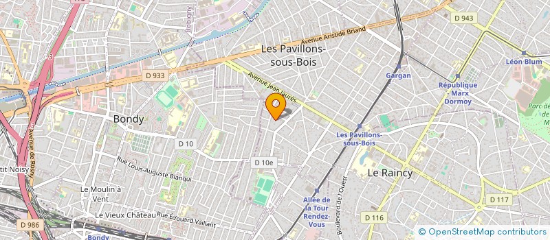 localisation de l'entreprise 930 215 546   LES PAVILLONS-SOUS-BOIS