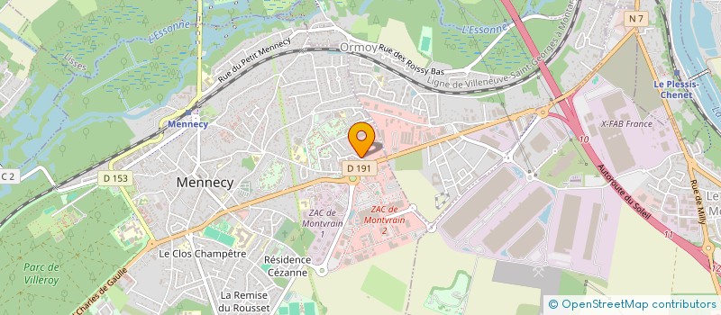 localisation de l'entreprise 930 342 175 à MENNECY