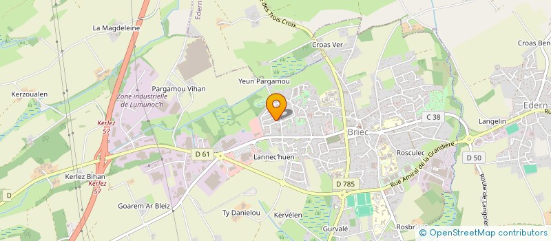 localisation de l'entreprise 930 483 649   BRIEC