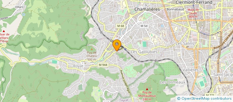 localisation de l'entreprise 930 553 508   ROYAT